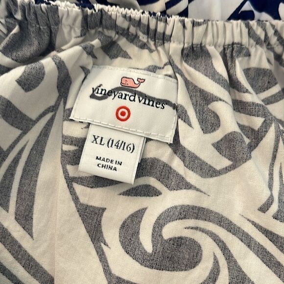 NWT Vineyard Vines For Target Rough Seas Navy White Dress sz XL 14/16 - Picture 4 of 4